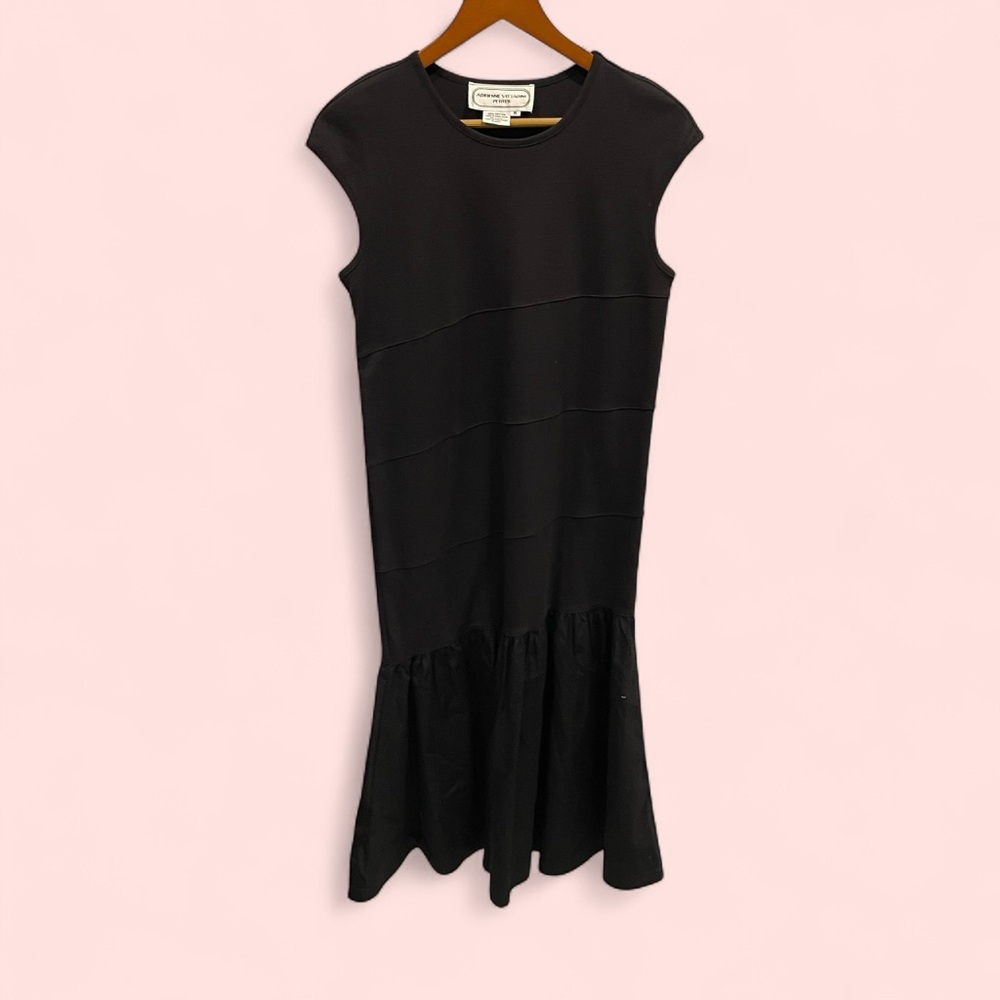Cute vintage 80’s cotton sleeveless mermaid flare luxury Whimsigoth midi dress